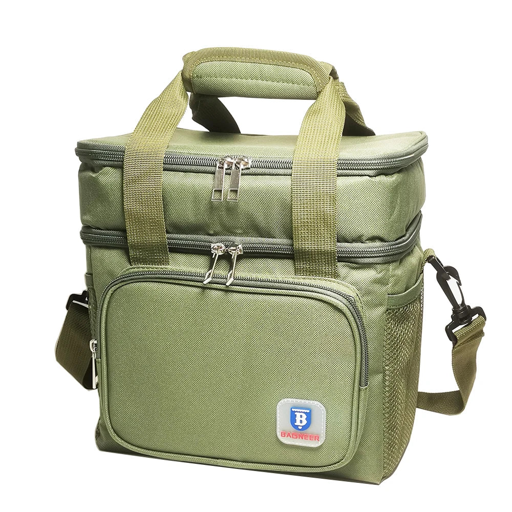 Sac Repas Isotherme – Lunch Bag Pique-Nique Camping Travail École Anti-Fuite Bandoulière
