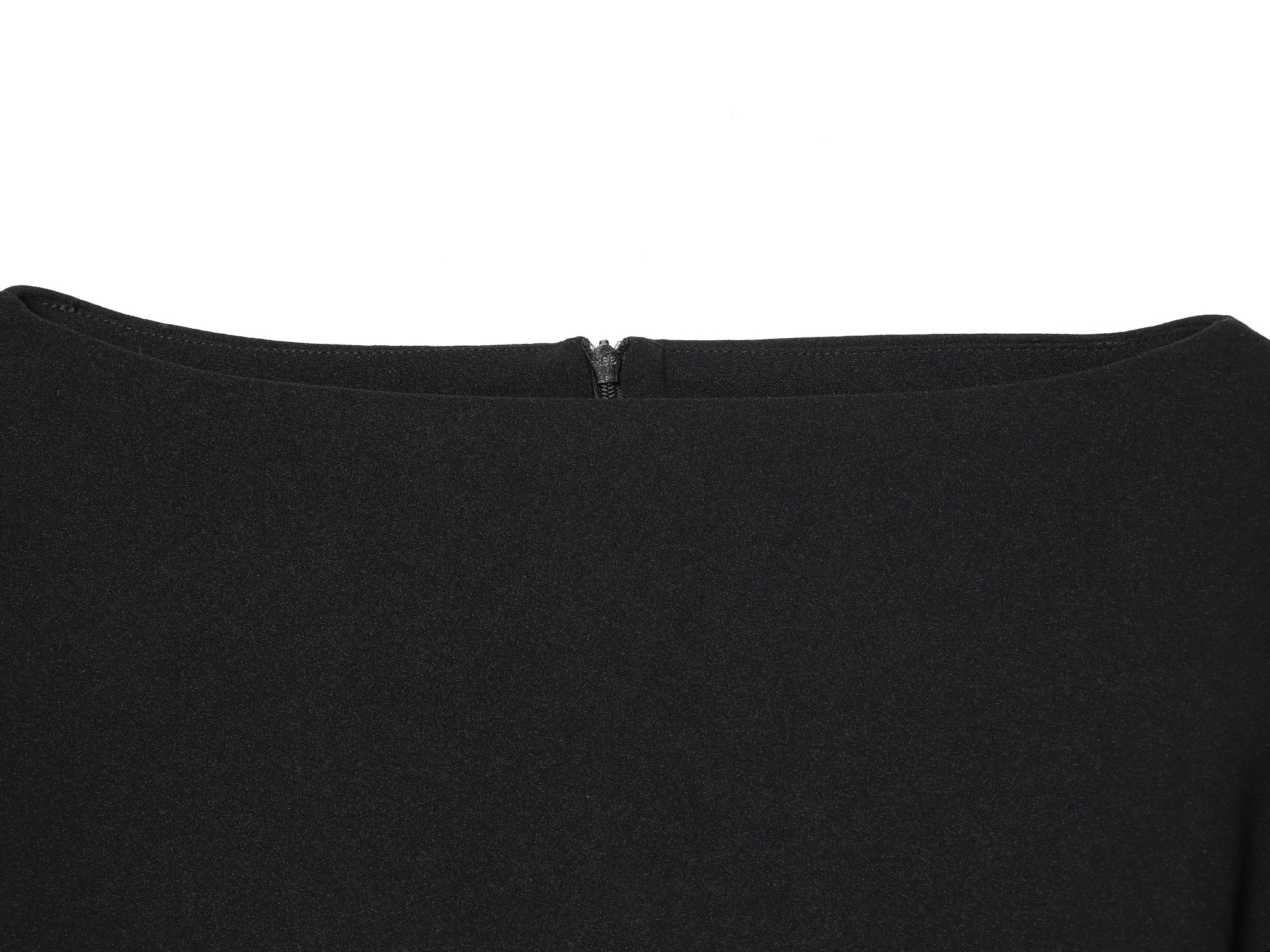 Blouse Noire Vintage Femme – Manches Bouffantes Courtes & Ourlet Asymétrique | Chic Tendance Printemps 2026