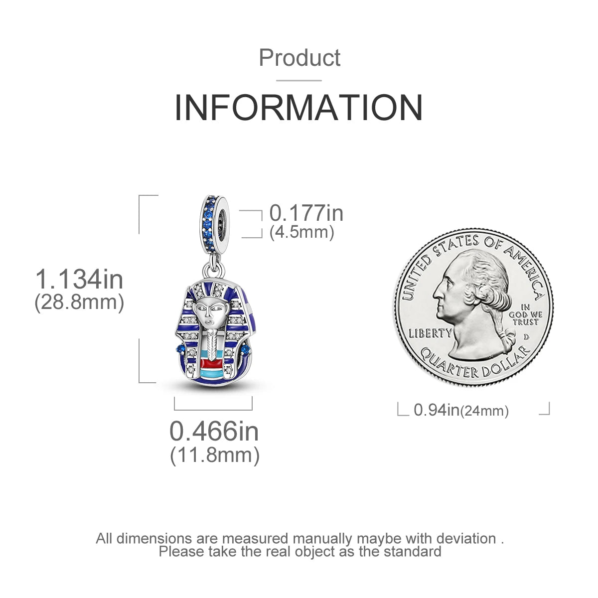 Charm Argent 925 Pendentif Croix, Ange, Pyramide & Pharaon – Breloque Spirituelle & Symbolique DIY | Compatible Bracelet Original | Bijou Personnalisé
