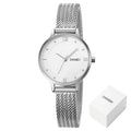 Montre Femme SKMEI 1874 Quartz Japonais Bracelet Acier Inoxydable – Fashion Luxe Élégante