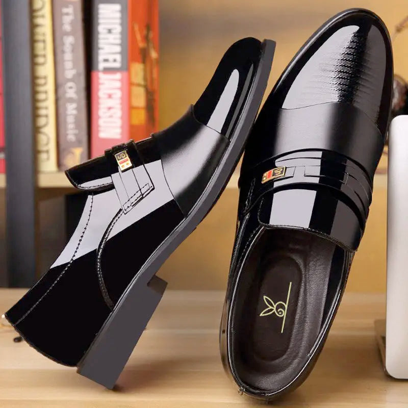 Chaussures Cuir Business Rehaussantes Homme – Formal Casual Automne Confortables