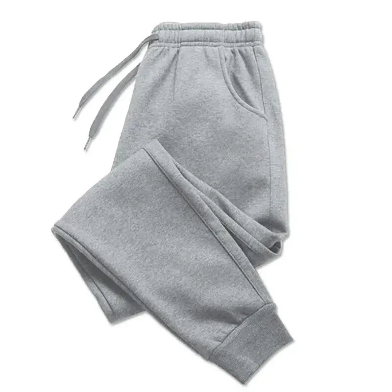 Jogging Homme Imprimé Haltère Fleece Chaud Automne Hiver Pantalon Casual Cordon Ajustable Streetwear Fitness Sport Tendance – Sweatpant Premium Gym | Mode Homme Sport Premium