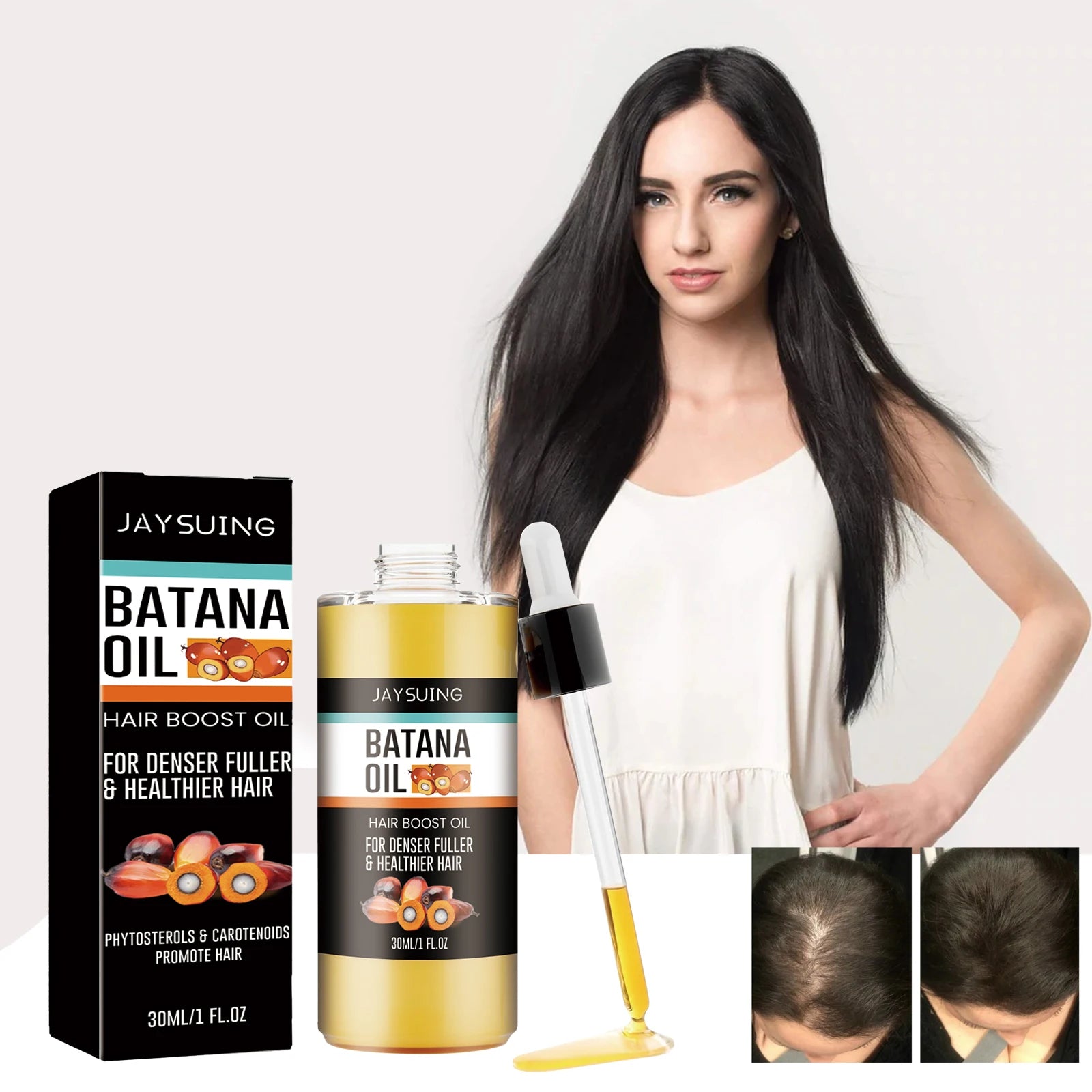 Kit Croissance Capillaire Huile Batana – Masque Anti-Chute, Alopécie & Calvitie | Soin Fortifiant & Repousse Rapide