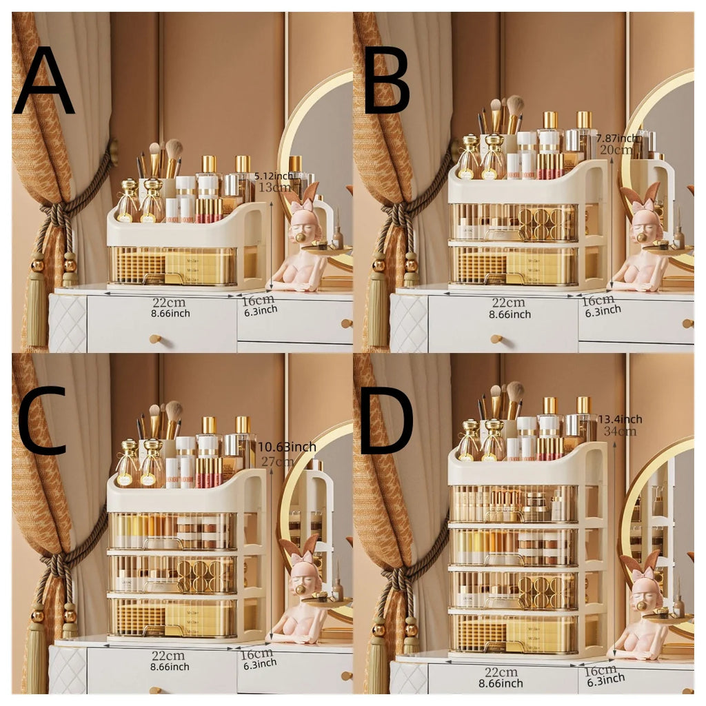 Boîte Rangement Maquillage Multi-couches – Cosmétiques, Fards & Soins | Coiffeuse & Salle de Bain