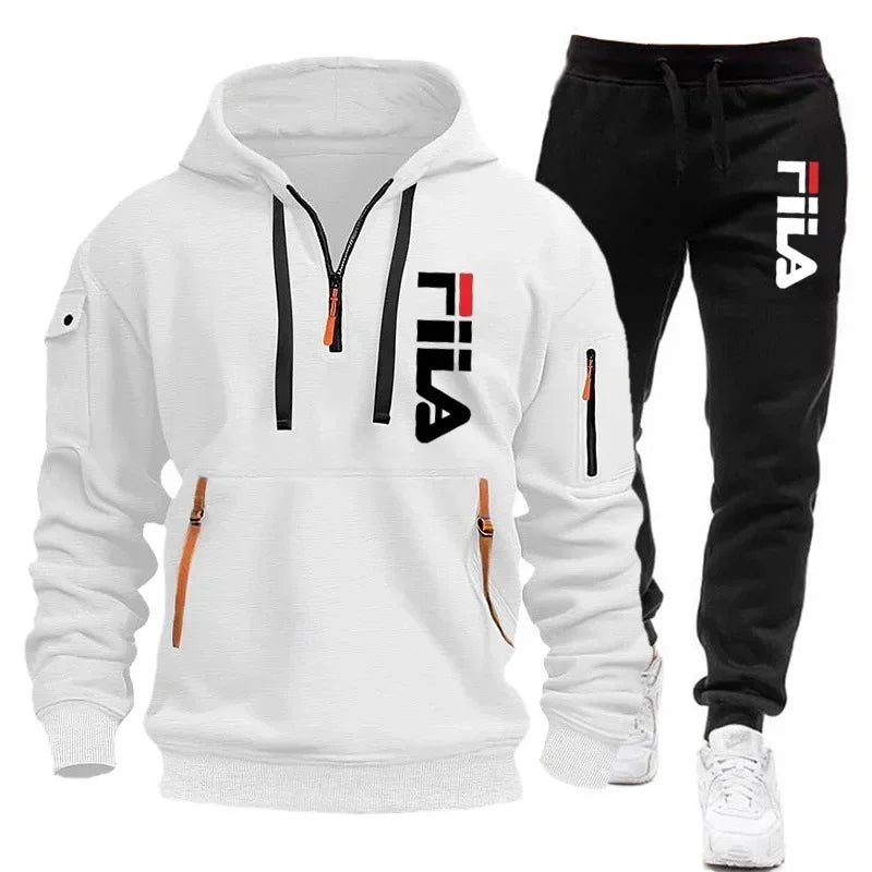 Ensemble Sport Homme 2 Pièces Hoodie Multi-Poches Zippé + Pantalon Automne Hiver Casual Pullover Sportswear Chaud Tendance Premium – Ensemble Sport Premium Multi-Poches 2 Pièces | Mode Homme Sportswear Premium Automne Hiver