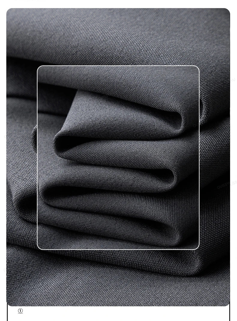 Pantalon Homme Casual Business Style Coréen Taille Élastique – Noir Marron Gris Kaki Grande Taille S-4XL Automne | Mode Homme Élégant