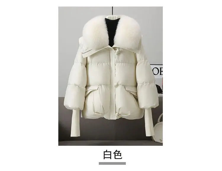 Doudoune Parka Femme Col Fourrure – Manteau Matelassé Chaud & Épais | Hiver 2025