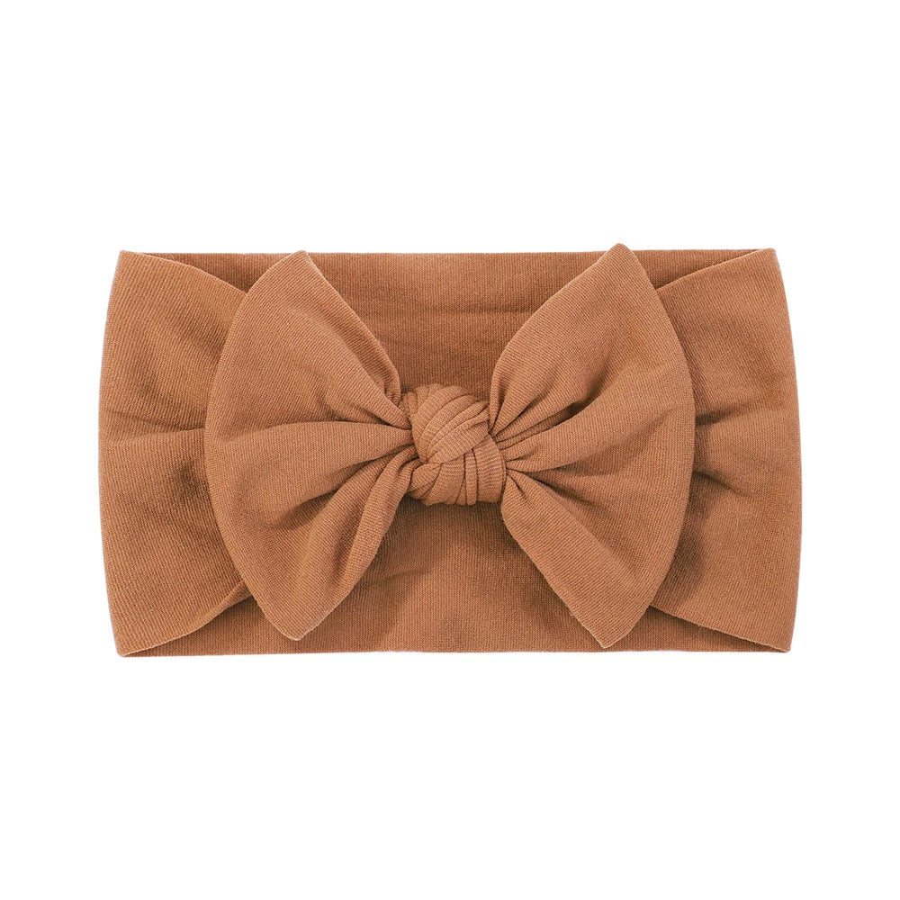 Bandeau Nœud Bébé Fille Élastique Large – Turban Headband Accessoire Cheveux 48 Couleurs