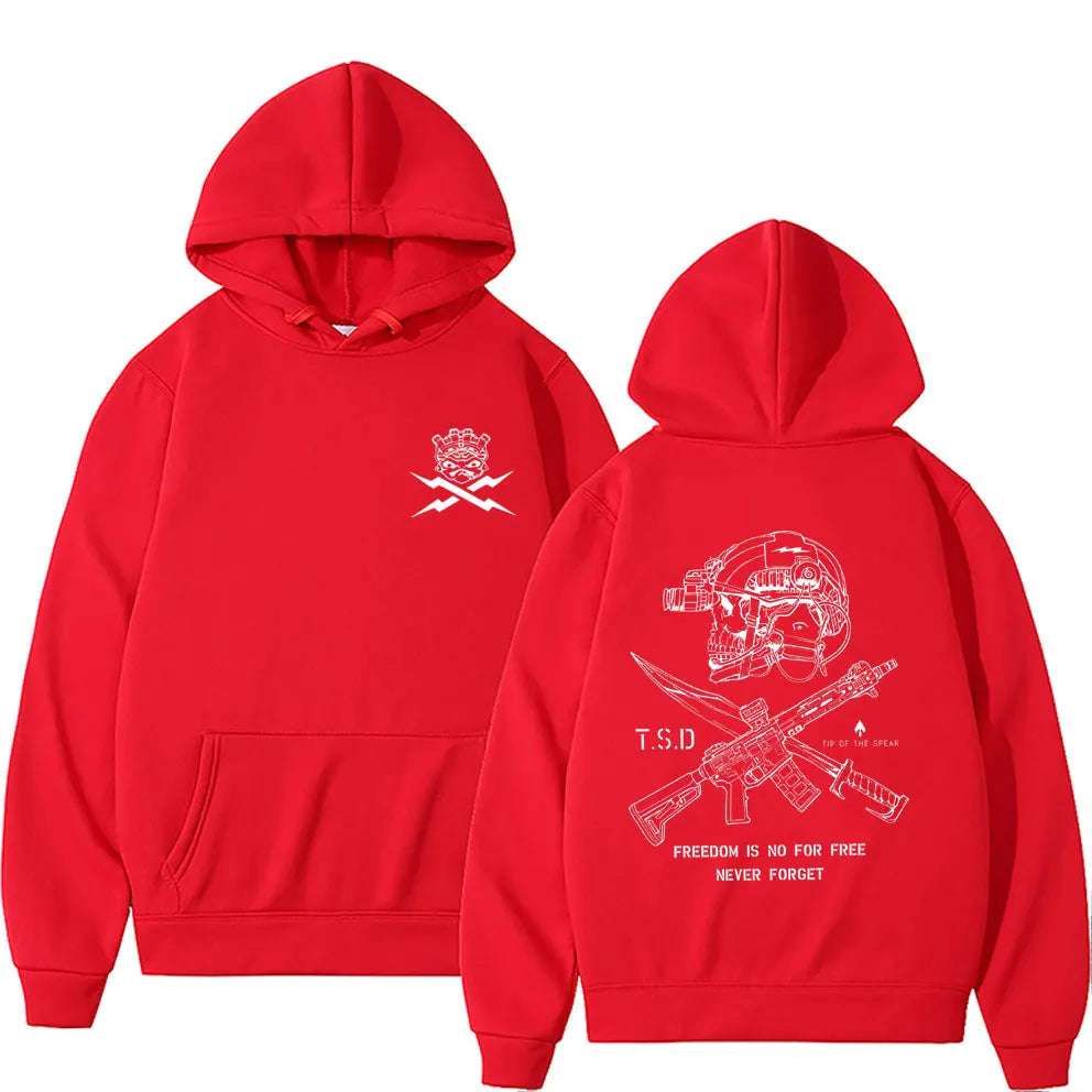 Hoodie Oversize Squelette Sparta Tactical Imprimé – Pullover Streetwear Casual Unisexe | Mode Homme & Femme Premium