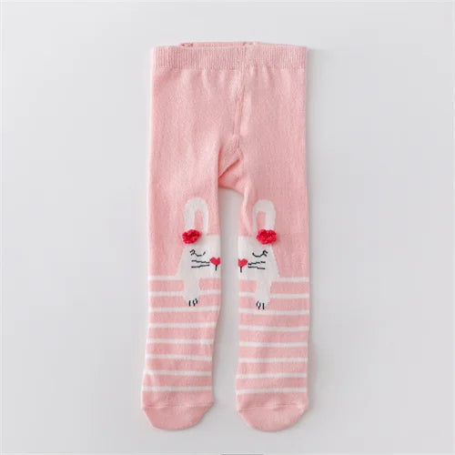 Collants Bébé Fille Coton Tricoté Imprimé – Bas Nourrisson Toddler Casual Printemps 0-12 Mois