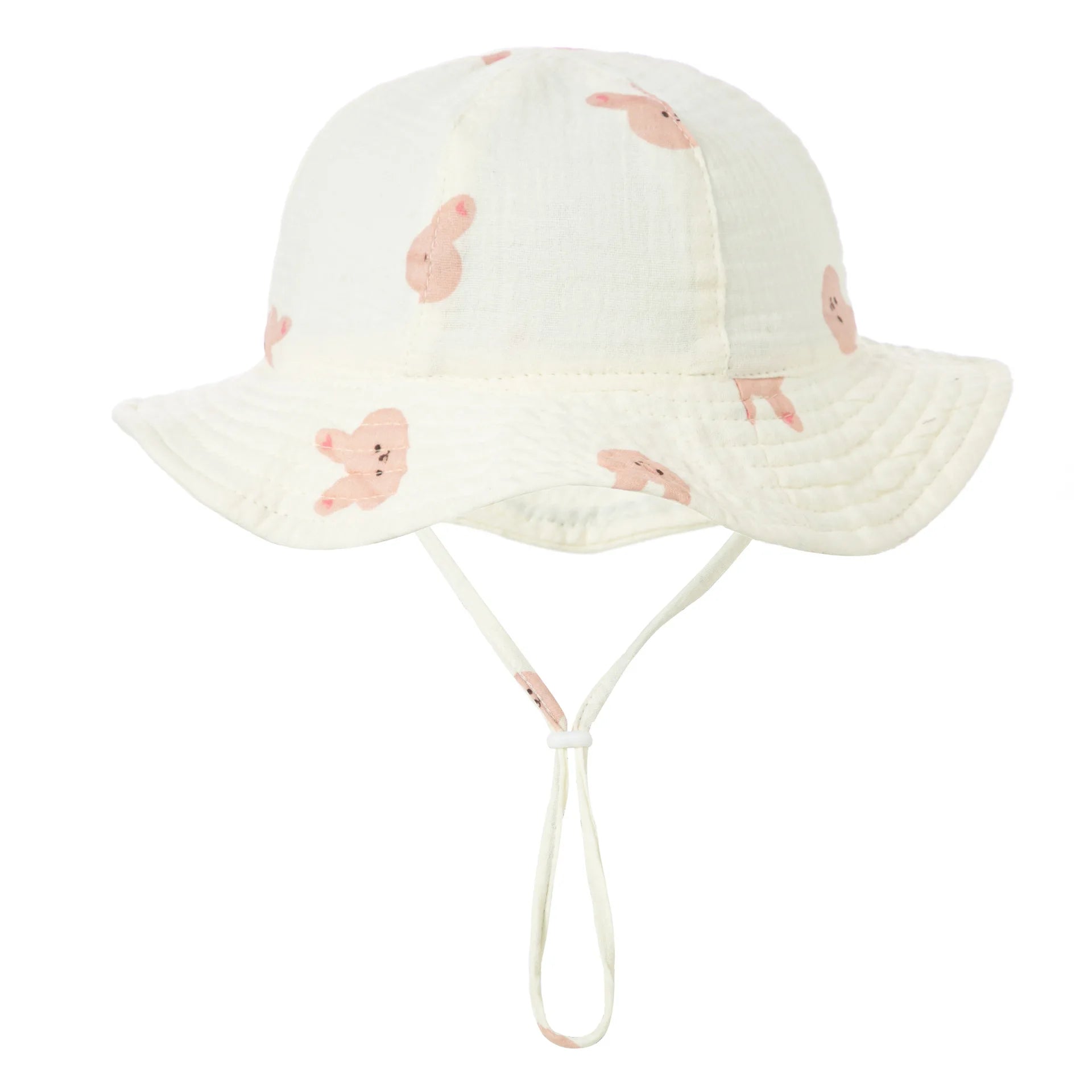 Bob Bébé Coton Imprimé Anti-UV Unisexe – Chapeau Panama Plage Pêche Outdoor Garçon Fille 3-12 Mois