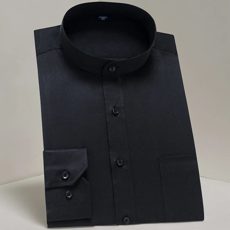 Chemise Homme Classique Manches Longues Coupe Standard Formelle Business Bureau Blanche Simple Élégante Casual – Chemise Dress Shirt Tendance | Mode Homme Premium