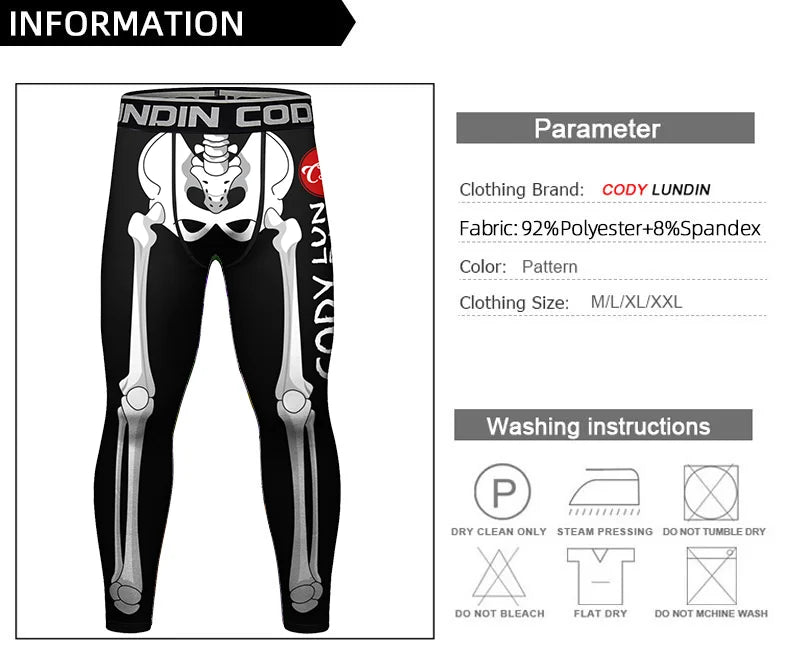 Leggings de Compression Homme - BJJ, Grappling & Fitness