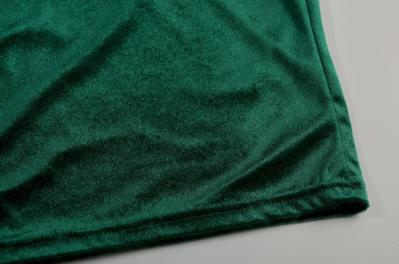 Robe Maxi Velours Sans Manches Fente Sexy - Style Y2K Élégant Soirée & Streetwear Femme