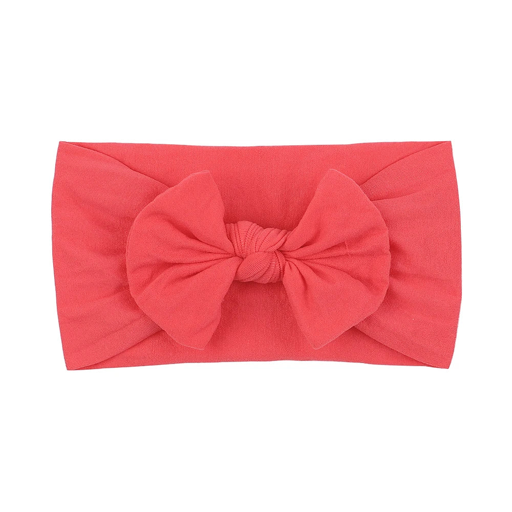 Bandeau Nœud Bébé Fille Élastique Large – Turban Headband Accessoire Cheveux 48 Couleurs