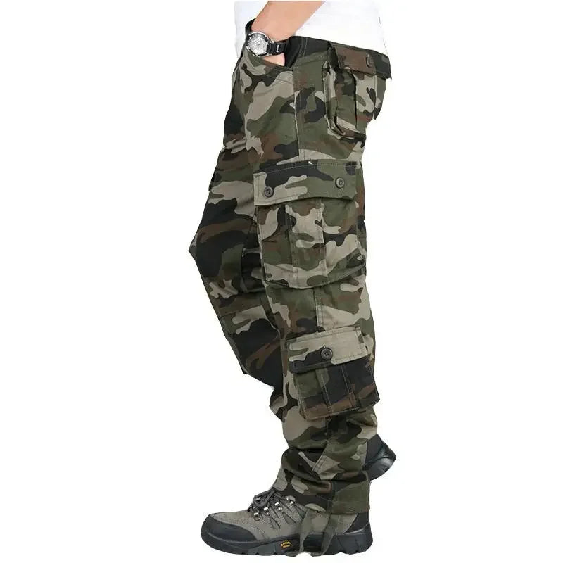 Pantalon Cargo Tactique Homme Coton Camouflage Grande Taille Outdoor Travail Randonnée Résistant Multipoches Confortable Durable – Cargo Tactique Premium Outdoor | Mode Homme Outdoor Tactique Premium