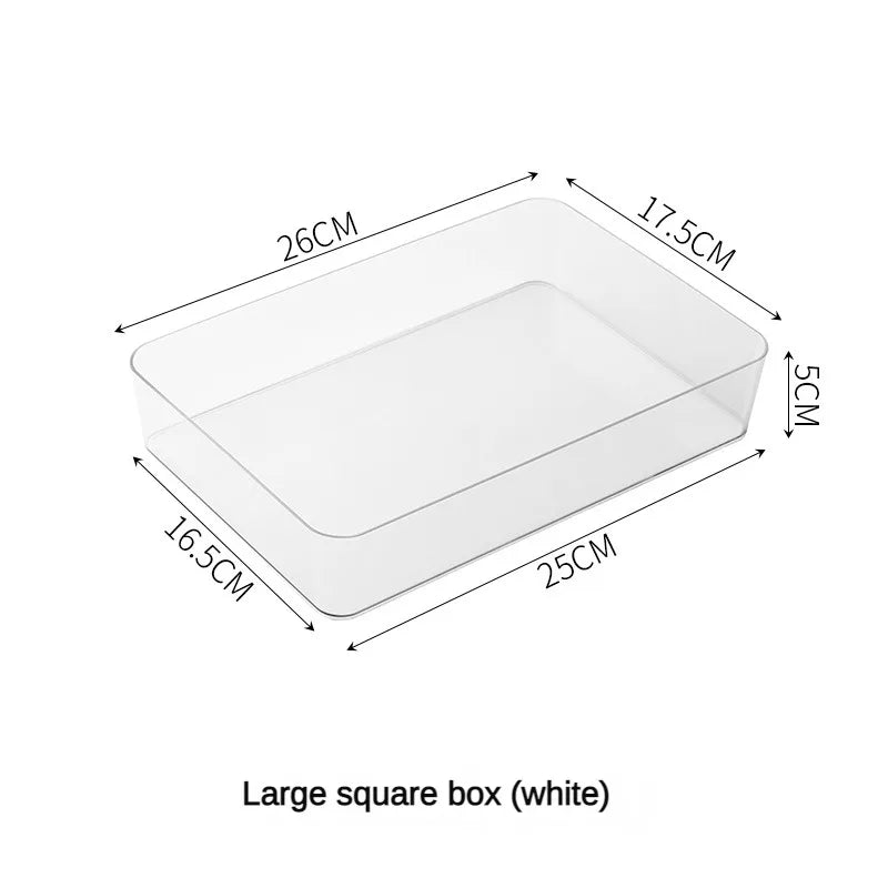 Organisateurs Tiroirs Bureau Maquillage 2025 – Boîtes Plastique Transparent | Rangement Salle de Bain & Bureau