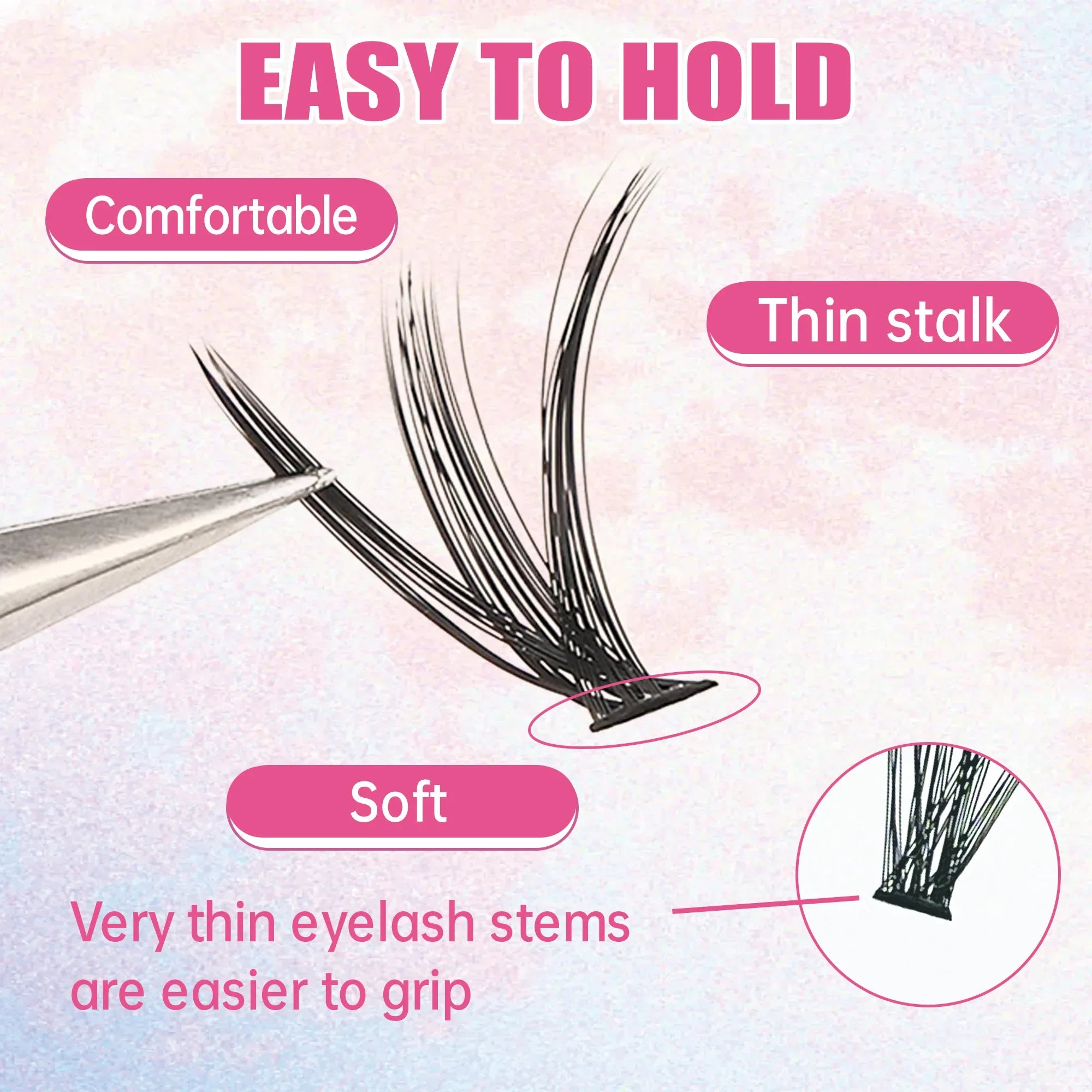Kit Extension Cils DIY 200 Pcs – Clusters Lash Bond & Seal | Outils Collage Cils Accessoires Maquillage