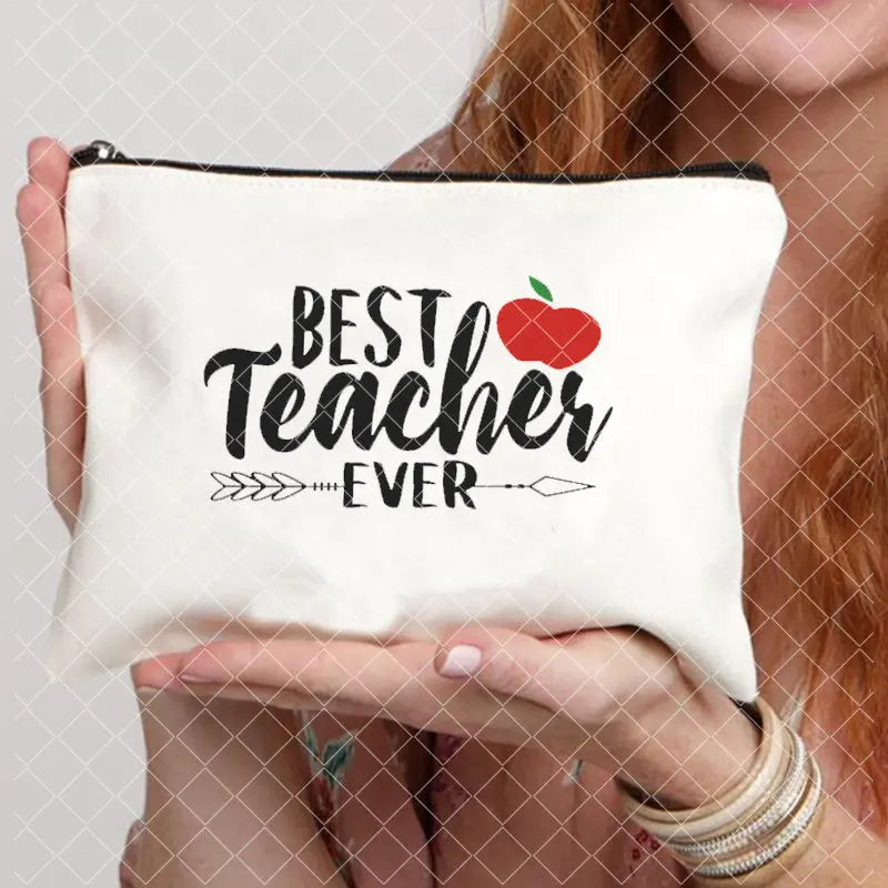 Trousse Rouge à Lèvres Voyage Maquillage – Pochette Cosmétique Portable | Cadeau Enseignante & Étudiante