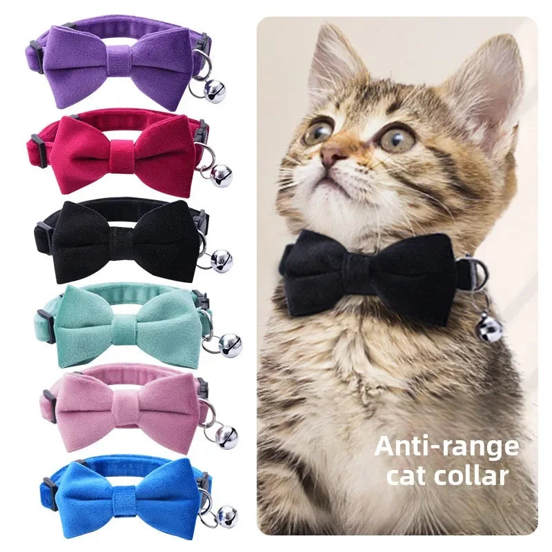 Collier Chat Nœud Papillon Sécurité – Clochette Anti-Étranglement Puppy Chaton Adorable