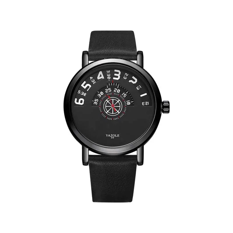Montre Homme YAZOLE Quartz Bracelet PU Casual Unique – Étanche Fashion Tendance 2025