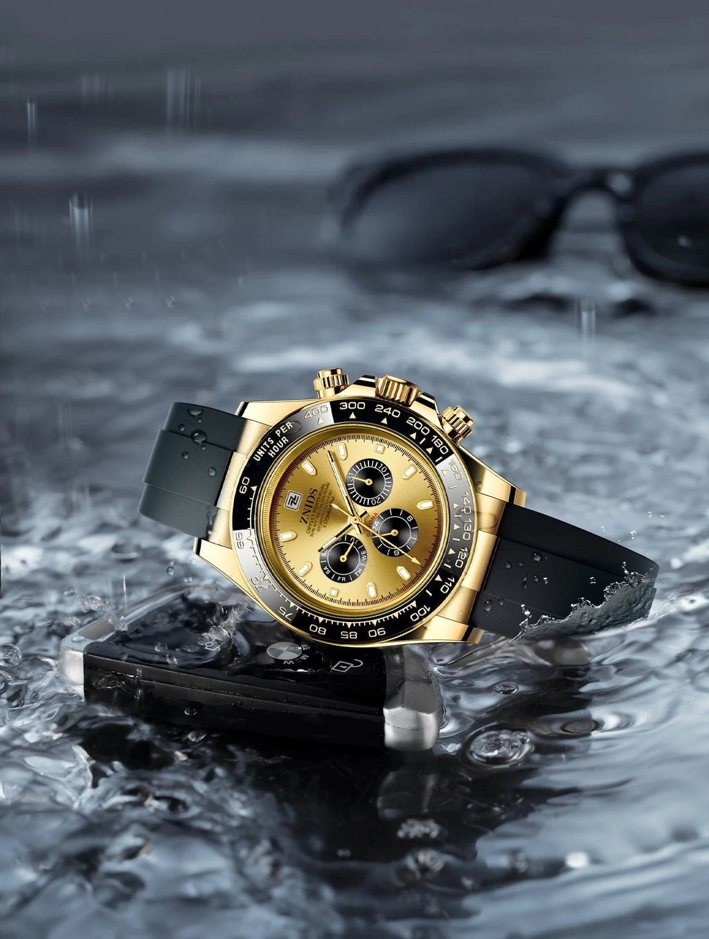 Montre Homme Luxe Légère Quartz Bracelet Silicone – Étanche Multifonction Business & Quotidien