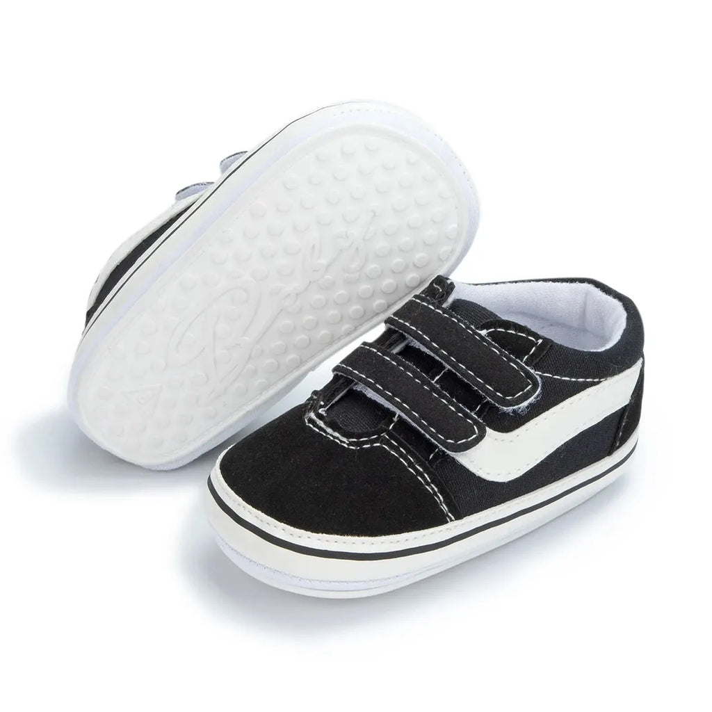 Chaussures Bébé Toile Unisexe Semelle Antidérapante – Sneakers Premiers Pas Garçon Fille Casual
