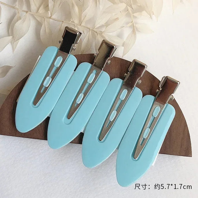 Pinces Cheveux Sans Pli Lot 4 Pcs – Barrettes No Crease Curl Clip | Coiffure Frange & Styling