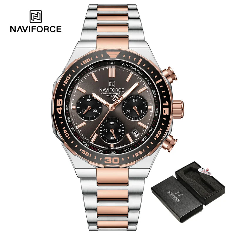 Montre Homme Naviforce Business Classique Quartz – Acier Inoxydable Étanche Fashion 2024