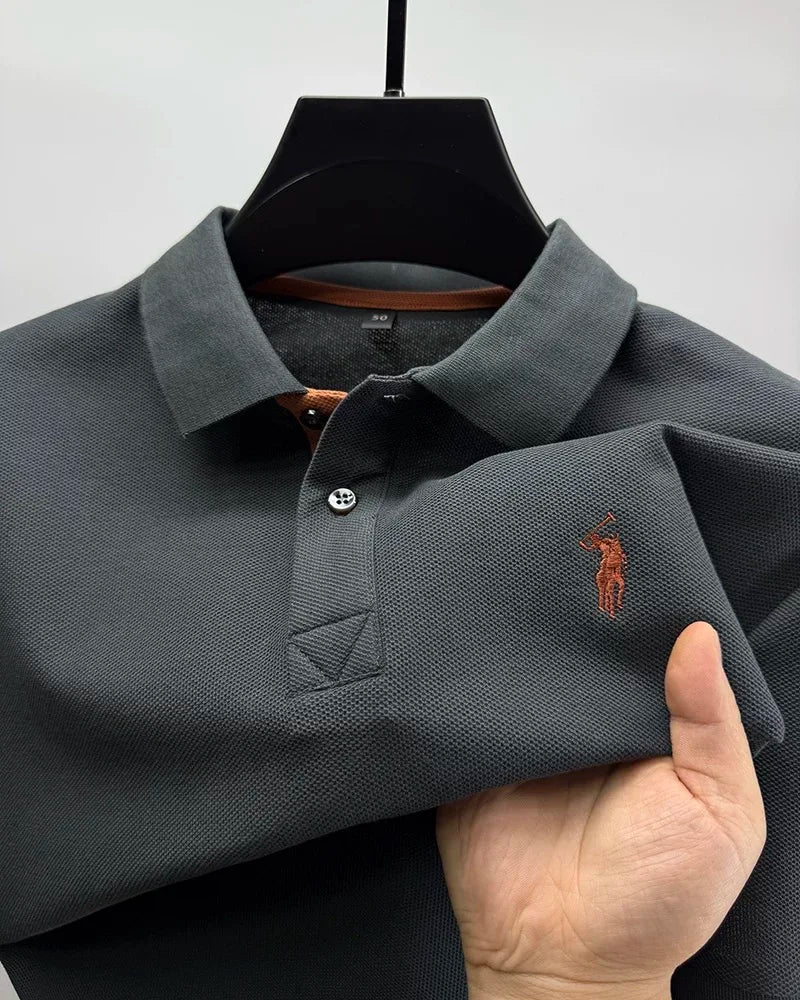 Polo Homme 100% Coton Manches Courtes Broderie Poney Élégant Golf Casual Été – Style Designer Premium | Mode Homme Luxe