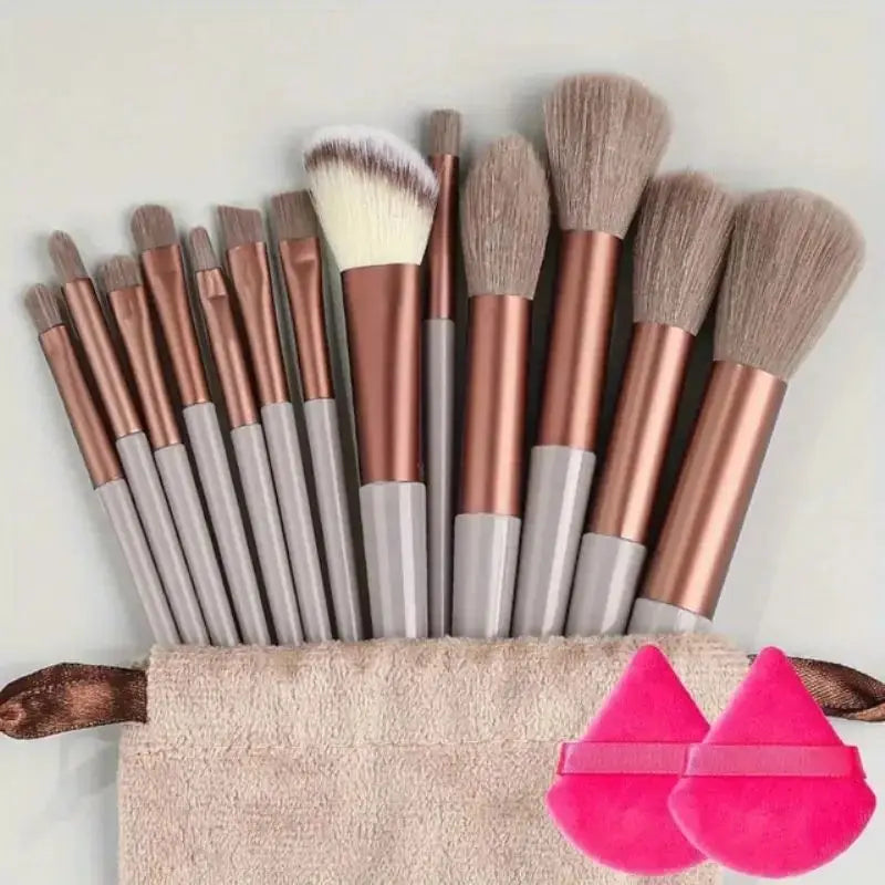 Set Pinceaux Maquillage Professionnel – Fond de Teint, Poudre, Fard à Paupières & Kabuki | Ultra-Doux & Précis