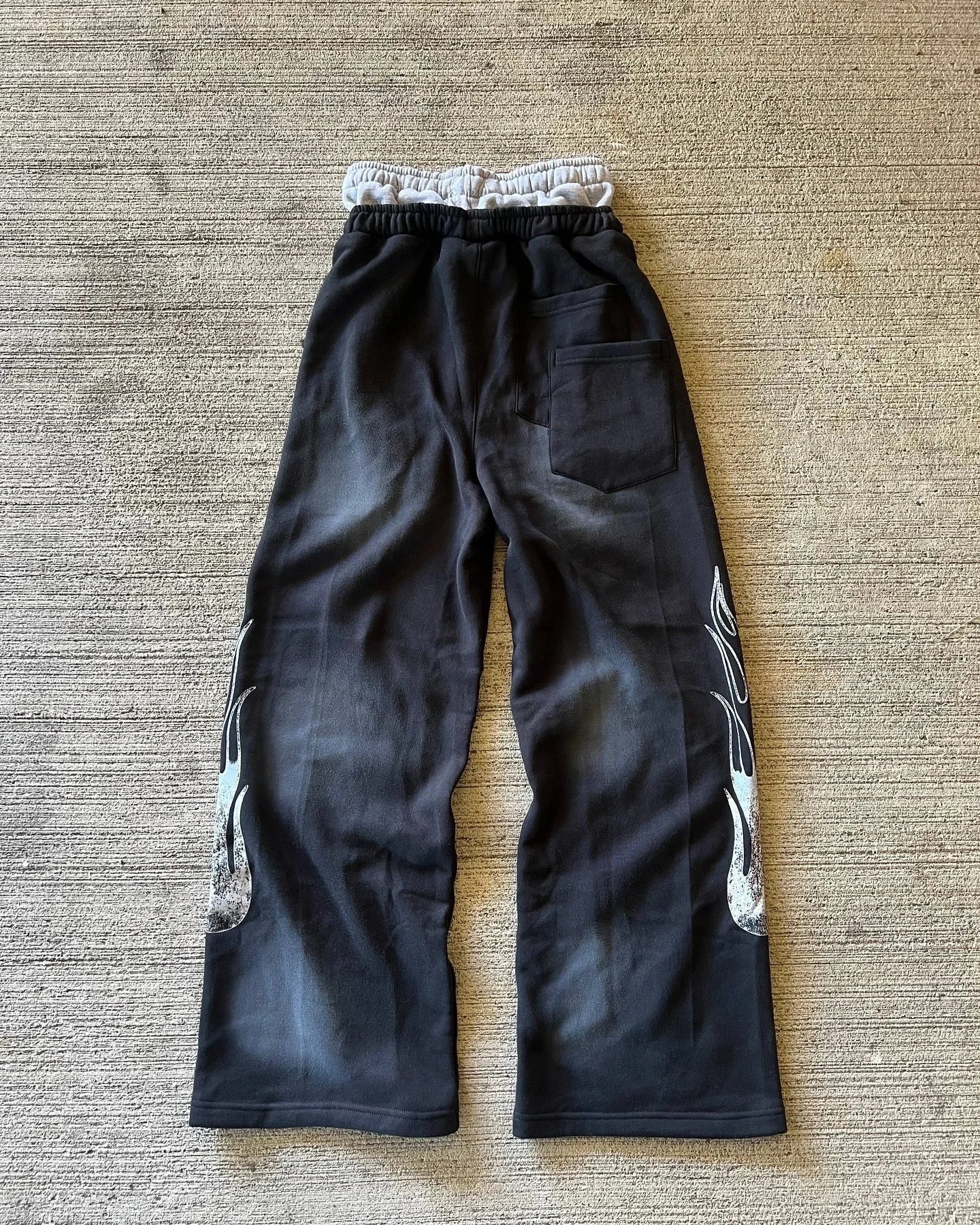 Jogginghose Herren Y2K Baggy Patches Buchstaben Retro Double Layer Hip-Hop Gothic Elastischer Bund Casual | Sweatpants Y2K Gothic Premium