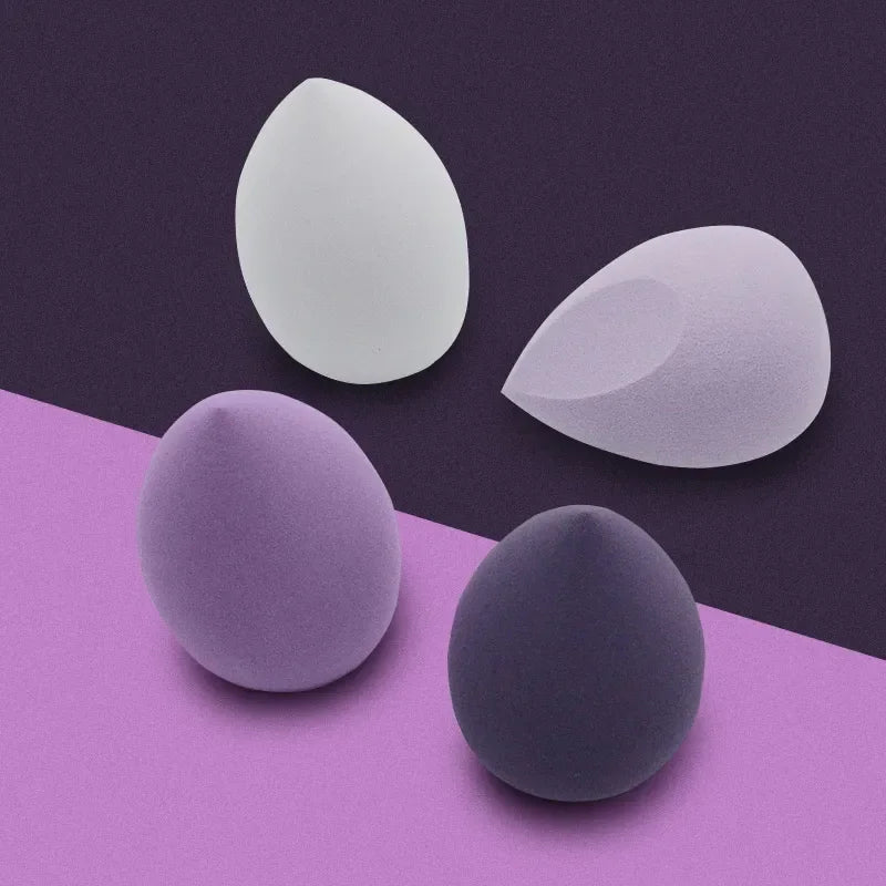 Lot 4 Éponges Maquillage Blender Puff – Fond de Teint, Poudre & Correcteur | Application Douce & Uniforme | Accessoire Beauté