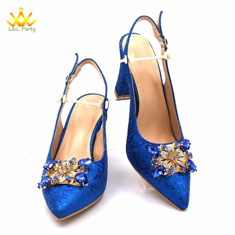 Ensemble Chaussures + Sac Italien Orange Cristal – Pumps Luxe Mariage Fête 2024