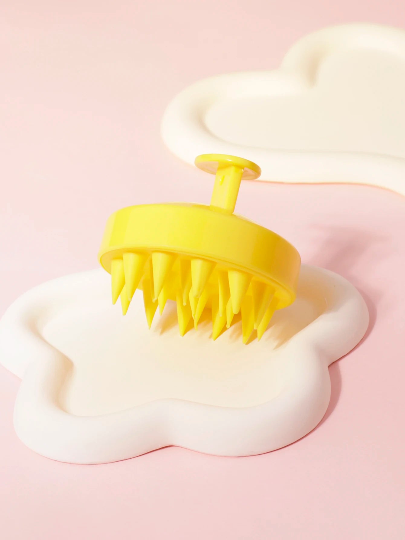 Brosse Massante Cuir Chevelu en Silicone - Anti-Pellicules & Croissance Capillaire