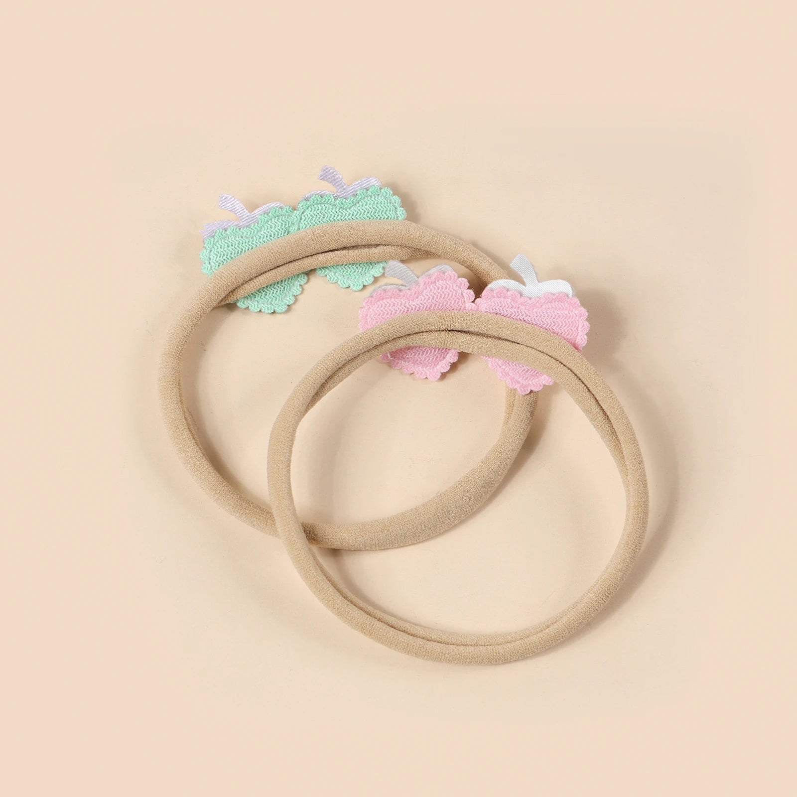 Lot 5 Bandeaux Fleurs Dentelle Rose Bébé Fille – Accessoires Cheveux Nouveau-Né Photo Mignons