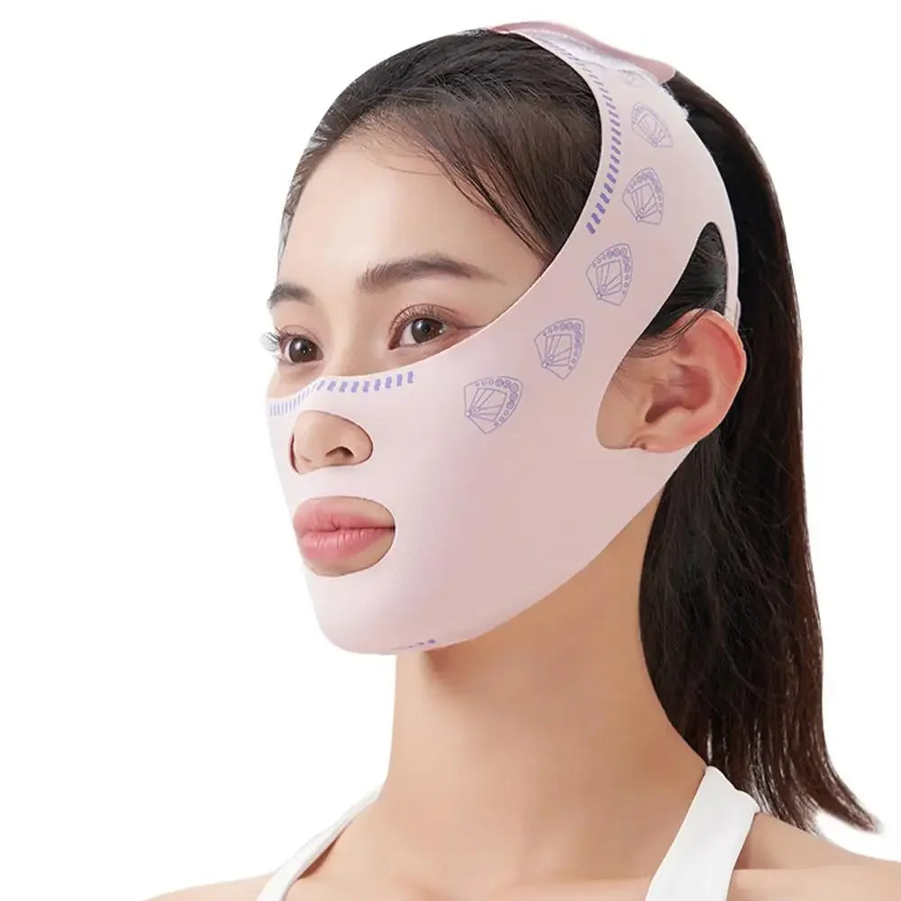 Bandage Lifting Visage V-Line – Masque Affinant Menton & Joues Anti-Rides | Soin Nuit Sculptant