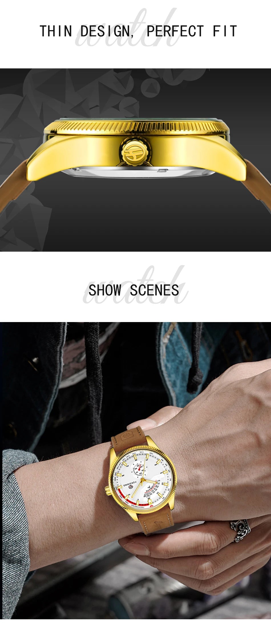 Montre Homme FORSINING Mécanique Automatique Chronographe Calendrier Cuir & Acier – Luxe Haute Qualité