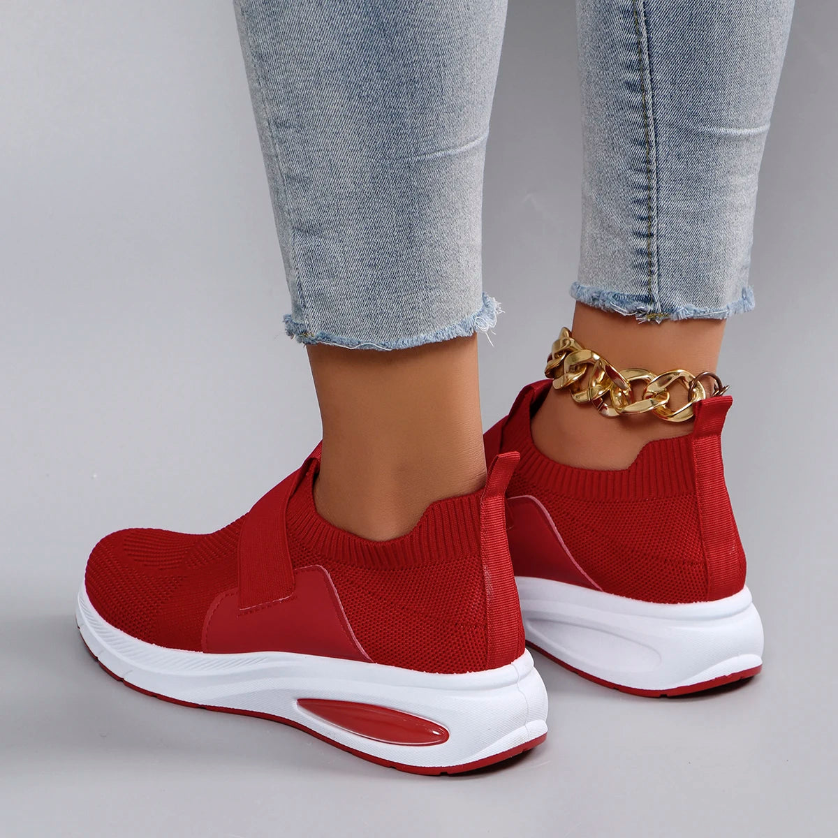 Chaussures Sport Flat Légères Non-Slip Femme – Respirantes Résistantes Casual Printemps