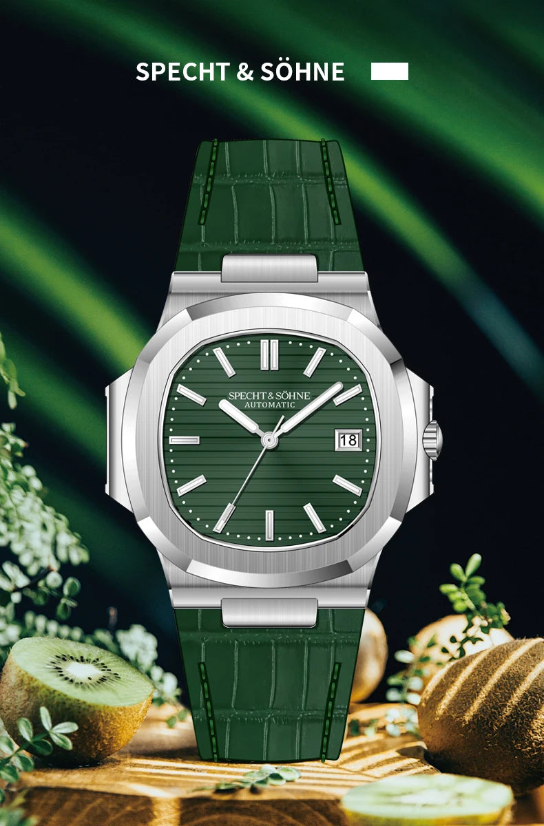 Specht&Sohne Herrenuhr Automatik Mechanik Japan 42mm Luxus Elegant Zeitlos | Specht&Sohne Premium Japan Automatik Mechanik Uhr
