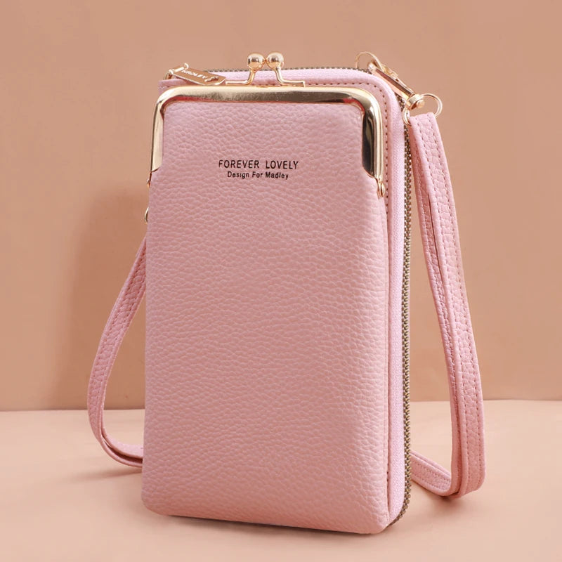 Mini Sac Bandoulière Femme Cuir Mat – Pochette Messenger Clutch Téléphone Tendance