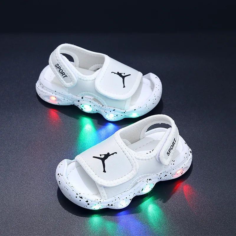 Chaussures LED Lumineuses Bébé Enfant Unisexe – Baskets Sandales Lumineuses Casual Toddler Garçon Fille