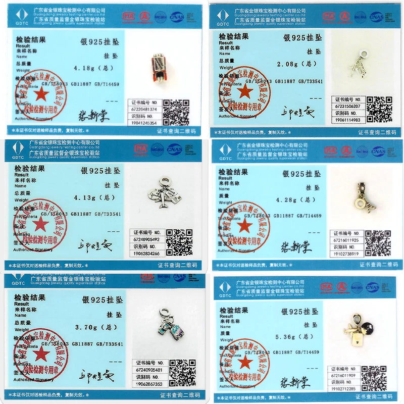 Charm Perle Argent 925 DIY — Avion Tour Appareil Photo Bracelet Collier Femme