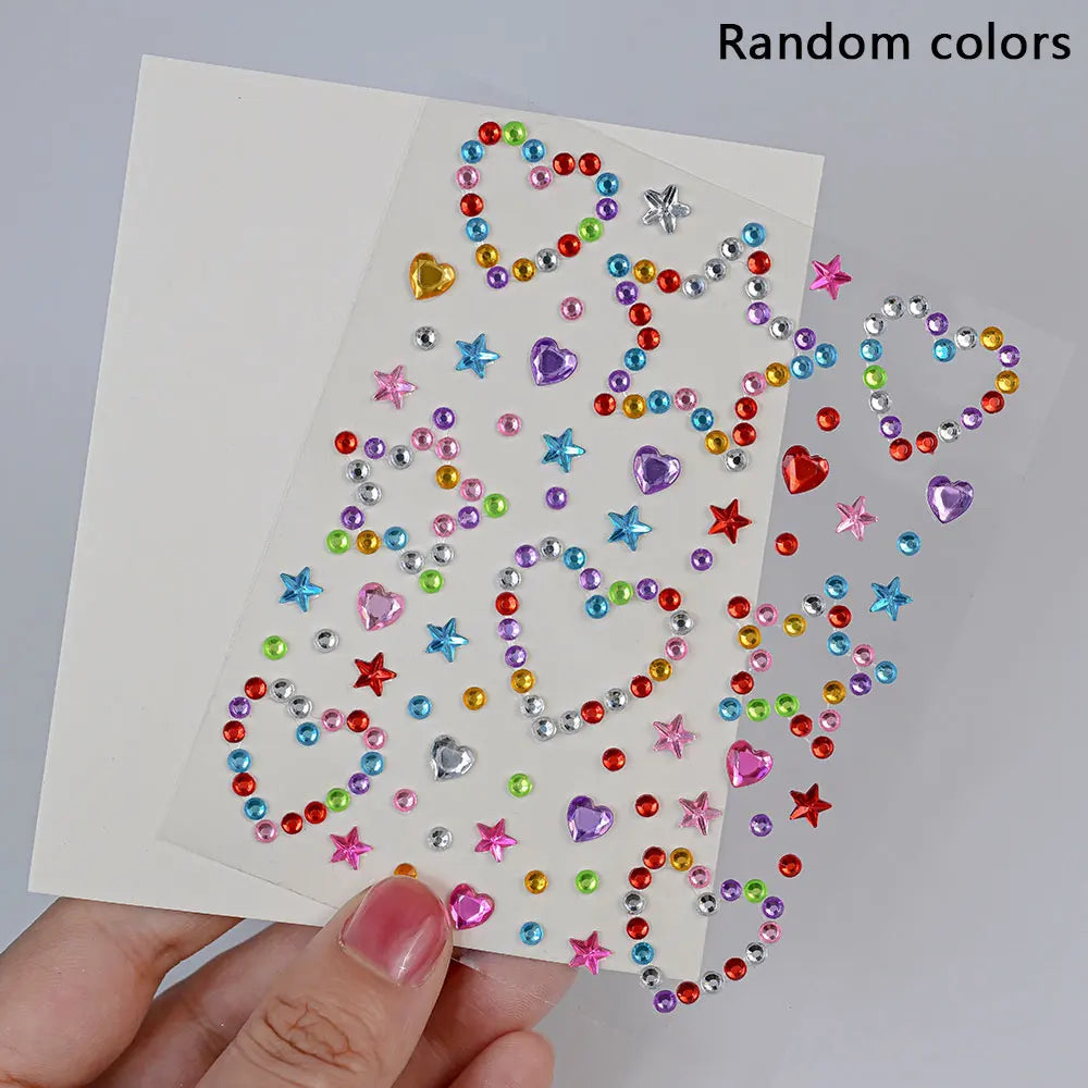 Stickers Strass Visage – Tatouages Temporaires Glitter Diamant | Fête & Maquillage