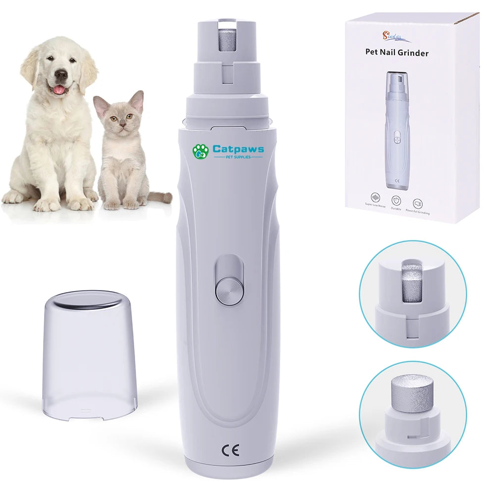 Lime À Griffes Électrique Chien & Chat USB Rechargeable – Meuleuse Silencieuse Pattes Toilettage | Outil Soin Animaux