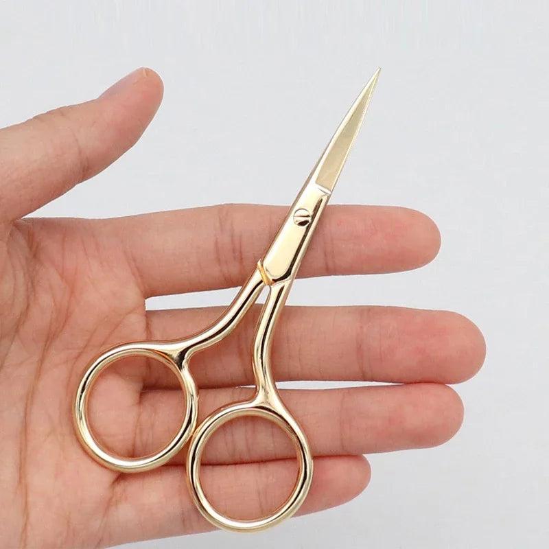 Ciseaux Maquillage Style Européen 9CM – Inox Professionnel | Sourcils, Poils de Nez & Manucure