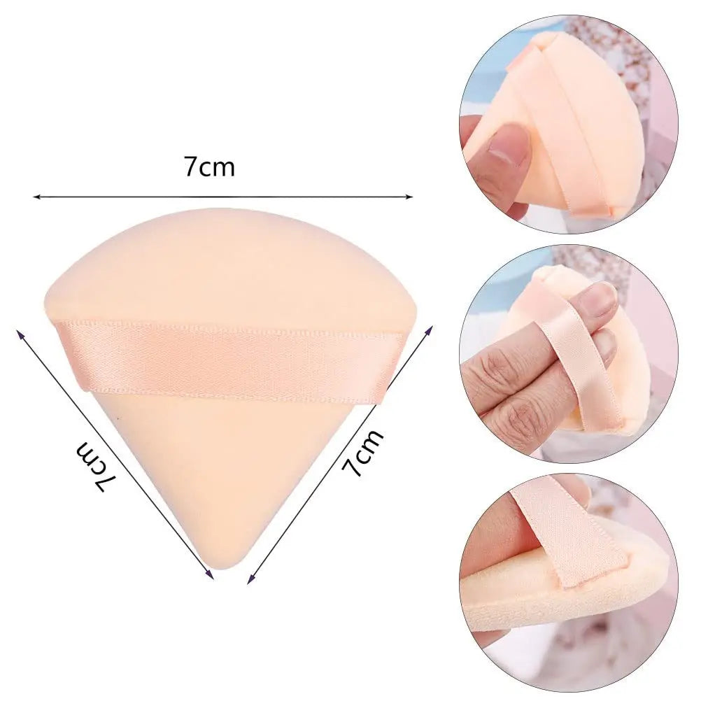 Éponges Triangle Puff Maquillage – Lot 10 Pcs | Blender Poudre & Fond de Teint