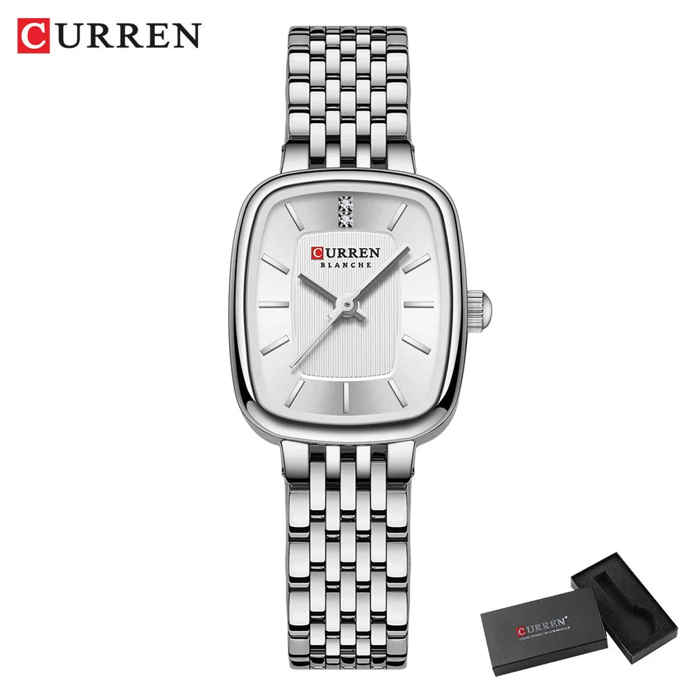 Montre Femme CURREN Dress Fashion Quartz – Bracelet Acier Simple Élégante Intemporelle