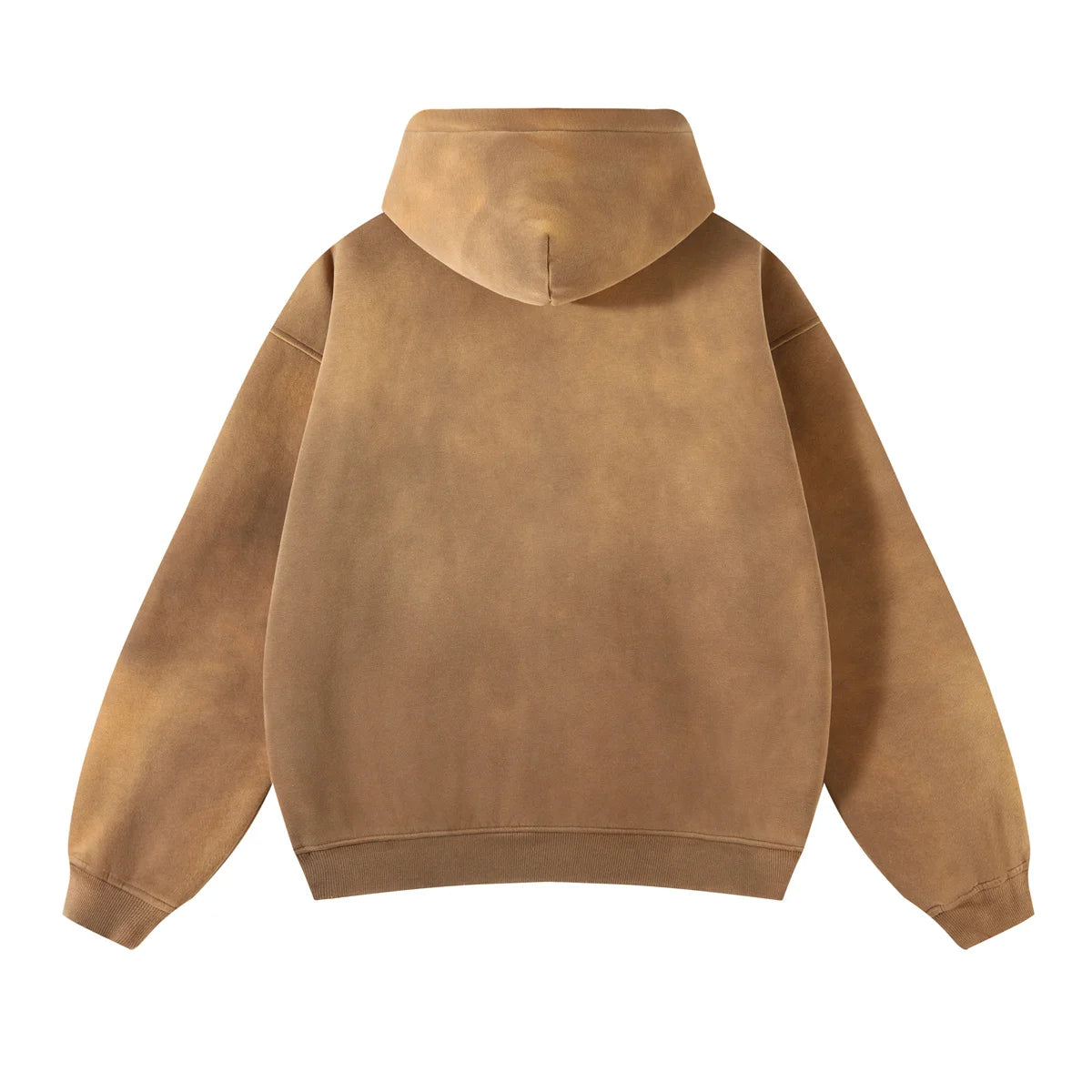 Hoodie Homme Oversize Zip Tie Dye Dégradé – Sweat Cardigan Peluche Loose Grande Taille Hiver | Mode Homme Premium