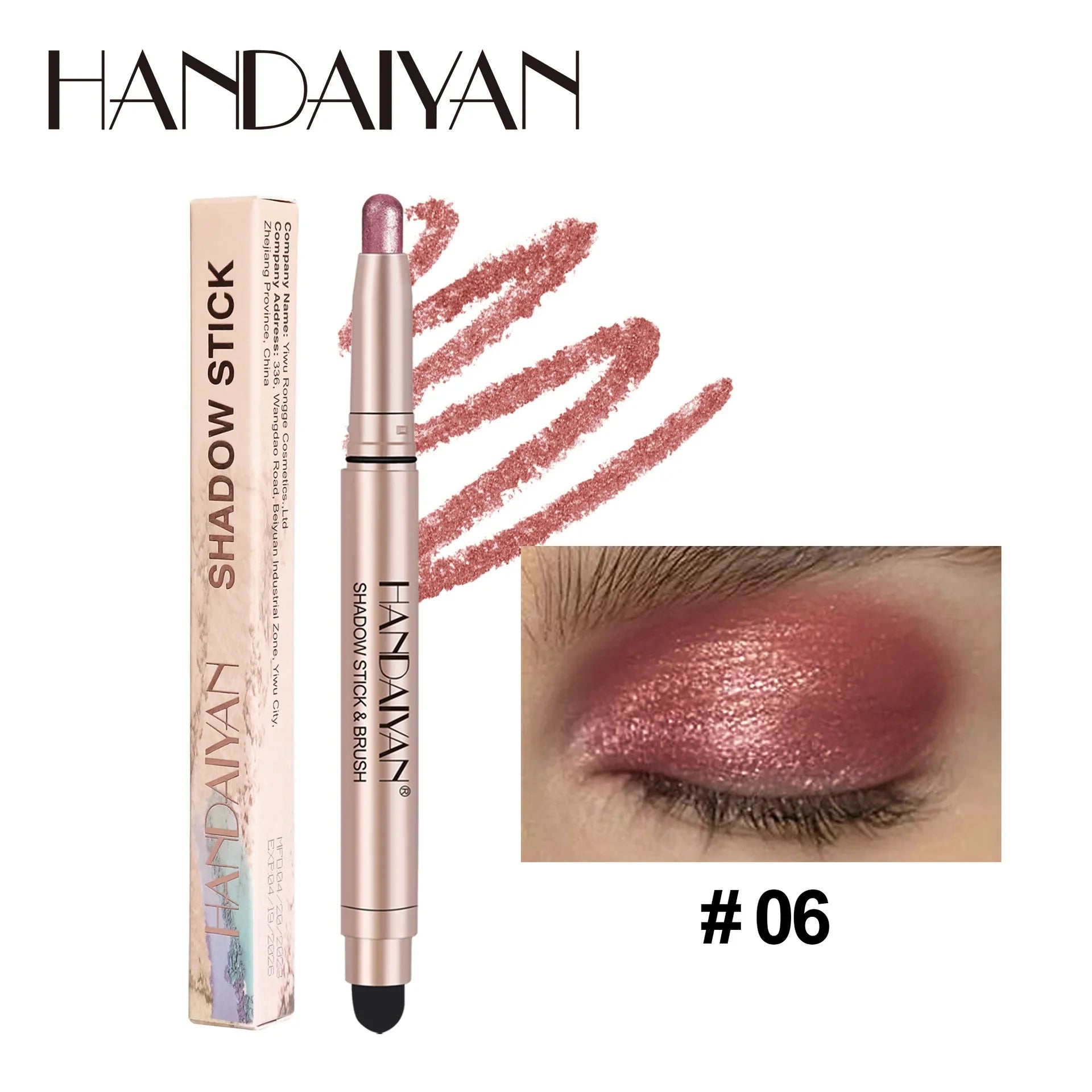 Crayon Fard à Paupières Coloré – Mat Nacré Waterproof | Rose, Brun, Vert, Noir